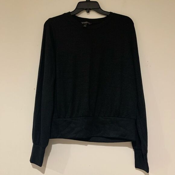 Banana Republic Luxespun Black long Sleeves Top - Picture 1 of 4